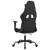 vidaXL Gamestoel stof zwart en crème
