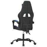 vidaXL Gamestoel kunstleer zwart en blauw