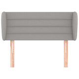 vidaXL Hoofdbord met randen 83x23x78/88 cm stof lichtgrijs