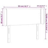 vidaXL Bord de toit avec randen 83x16x78/88 cm plaques de lumière