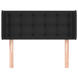 vidaXL Hoofdbord met randen 83x16x78/88 cm kunstleer zwart