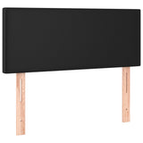 vidaXL Headboard LED 80x5x78/88 cm faux leather black