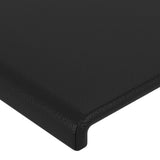 vidaXL Headboard LED 80x5x78/88 cm faux leather black