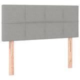 vidaXL Hoofdbord LED 80x5x78/88 cm stof lichtgrijs
