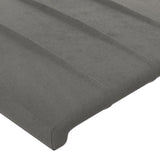vidaXL LED Headboard 80x5x78/88 cm Velvet Light Grey