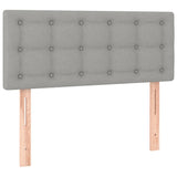 vidaXL Hoofdbord LED 80x5x78/88 cm stof lichtgrijs