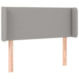 vidaXL Hoofdbord LED 83x16x78/88 cm stof lichtgrijs