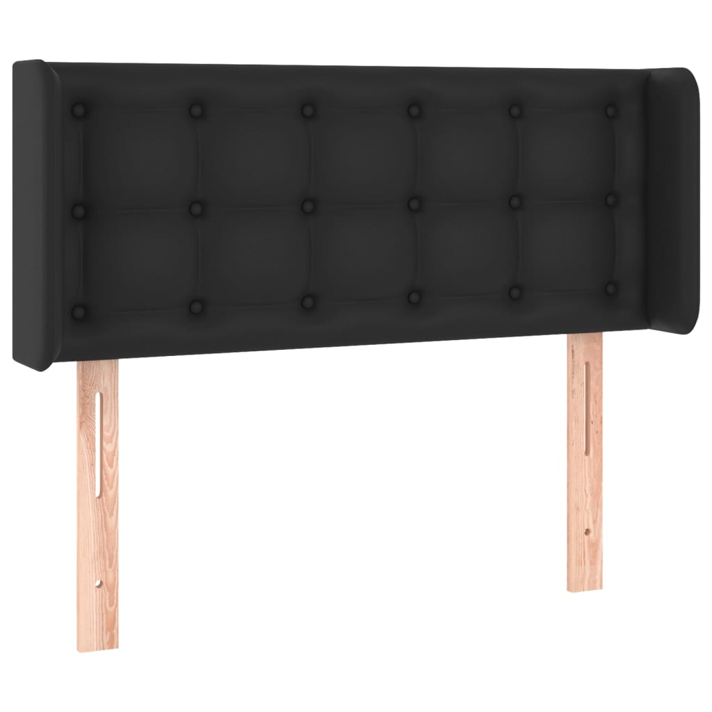 vidaXL Hoofdbord LED 83x16x78/88 cm kunstleer zwart