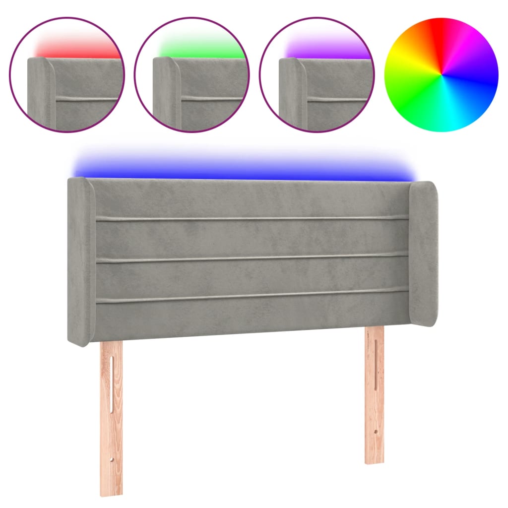 vidaXL Panneau de porte LED 83x16x78/88 cm poignées d'éclairage