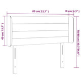 vidaXL Panneau de porte LED 83x16x78/88 cm poignées d'éclairage
