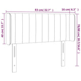 vidaXL Panneau de porte LED 83x16x78/88 cm poignées d'éclairage