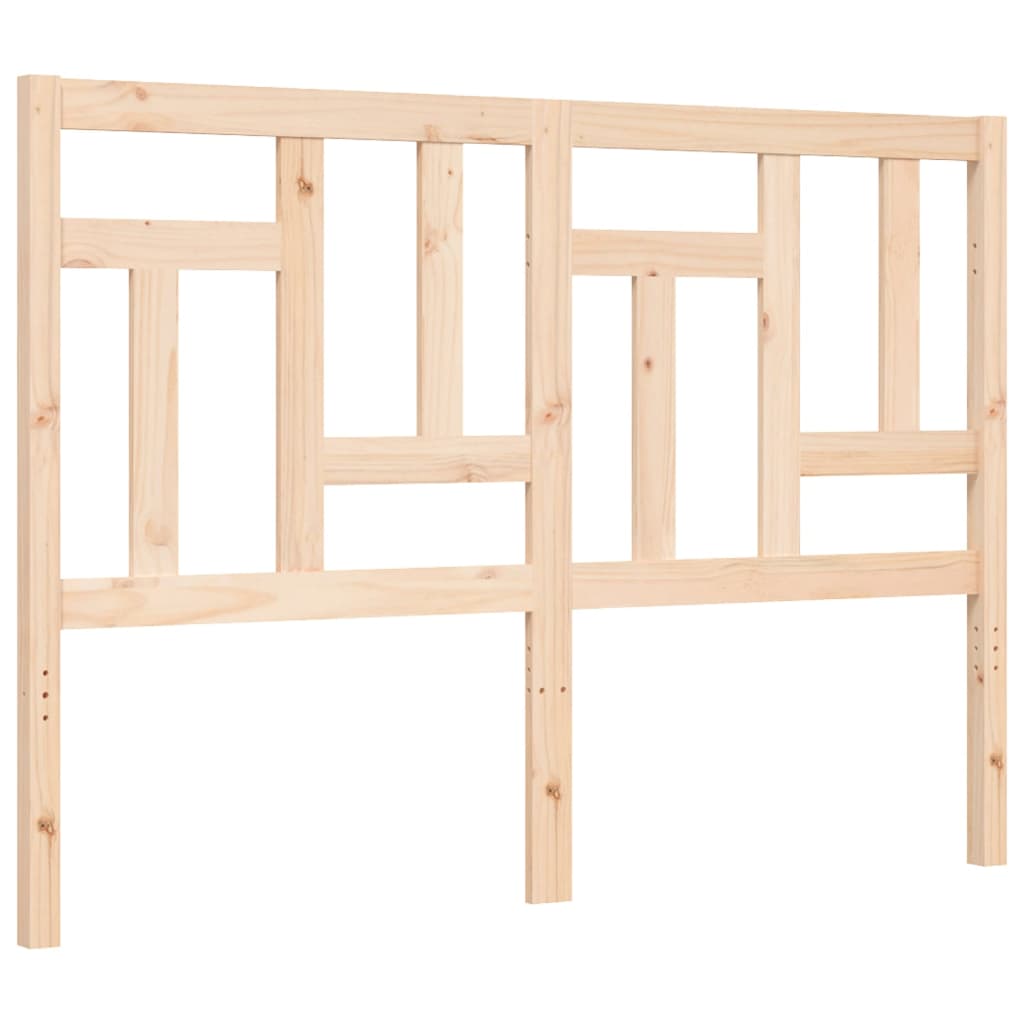 vidaXL Bed Frame with Headboard Solid Wood