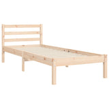 vidaXL Bed Frame with Headboard Solid Wood