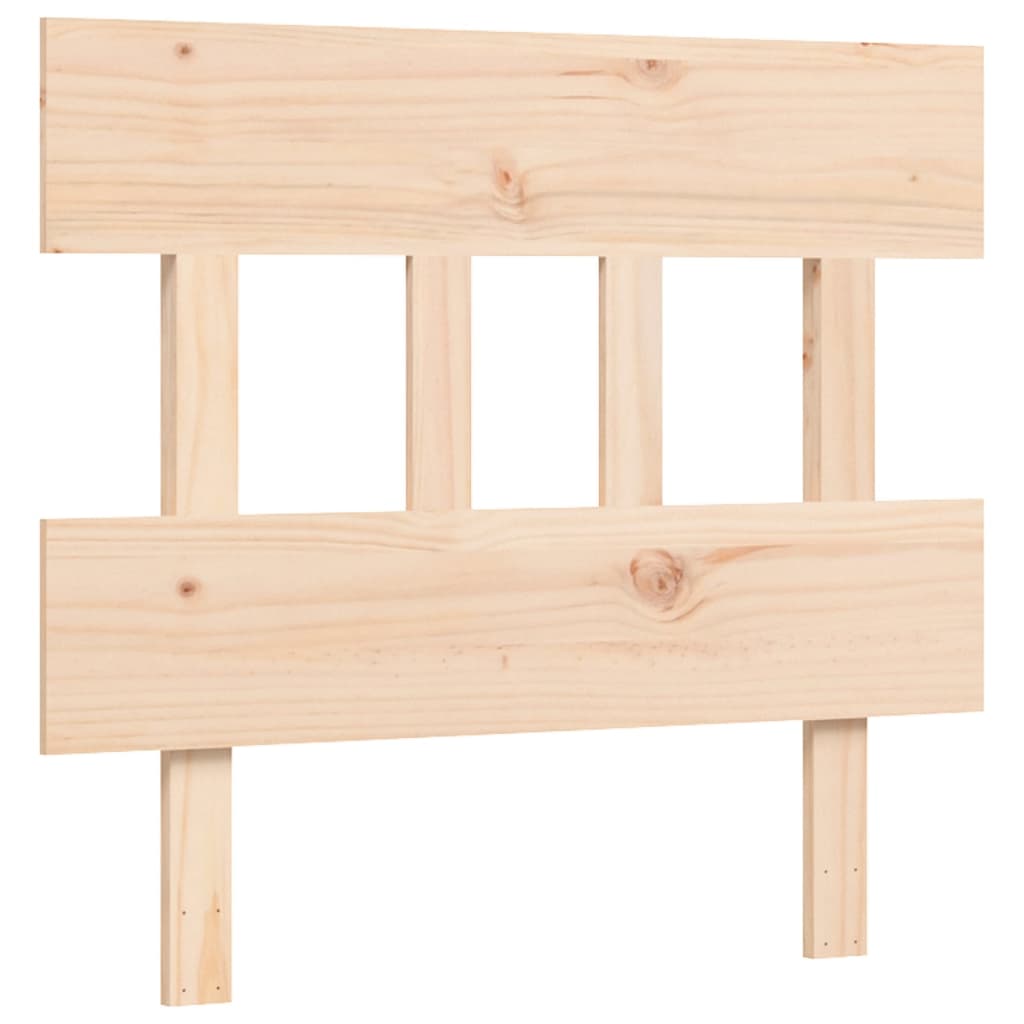 vidaXL Bed Frame with Headboard Solid Wood
