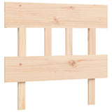 vidaXL Bed Frame with Headboard Solid Wood