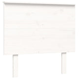 vidaXL Senior Bed with Headboard Solid Wood White