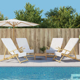 vidaXL Strandhanddoeken 4 st 400 g/m² 60x135 cm stof wit