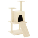 vidaXL Cat tree with sisal scratching posts 110 cm cream