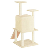 vidaXL Cat tree with sisal scratching posts 110 cm cream