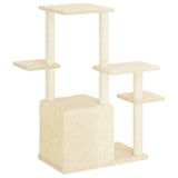 vidaXL Cat Tree with Sisal Scratching Posts 97.5 cm Cream