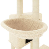 vidaXL Meuble de jardin avec palettes en sisal 122 cm crème jaune