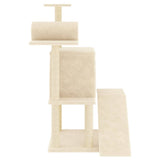 vidaXL Cat tree with sisal scratching posts 110.5 cm cream