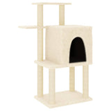 vidaXL Meuble de jardin avec palettes en sisal 97 cm crème jaune