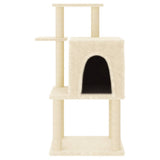 vidaXL Meuble de jardin avec palettes en sisal 97 cm crème jaune
