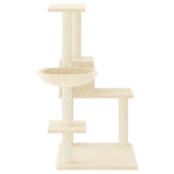 vidaXL Cat Tree with Sisal Scratching Posts 95 cm Cream