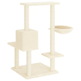 vidaXL Cat Tree with Sisal Scratching Posts 95 cm Cream