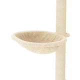 vidaXL Cat Tree with Sisal Scratching Posts 95 cm Cream