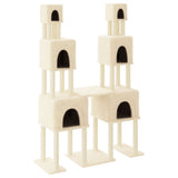 vidaXL Meuble de jardin avec palettes en sisal 199 cm crème jaune