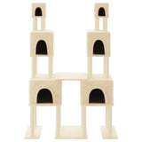 vidaXL Meuble de jardin avec palettes en sisal 199 cm crème jaune