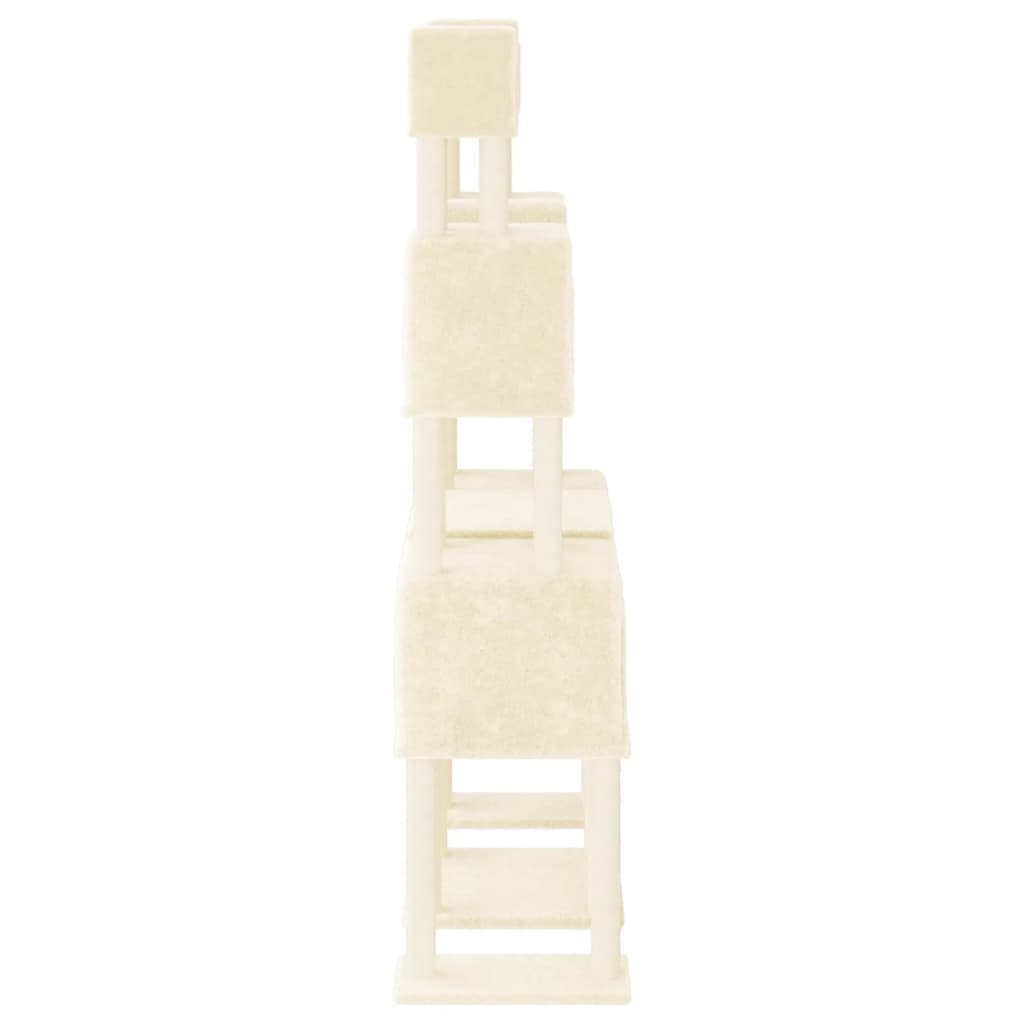 vidaXL Meuble de jardin avec palettes en sisal 199 cm crème jaune