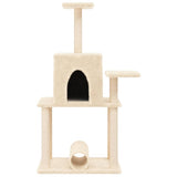 vidaXL Cat tree with sisal scratching posts 122 cm cream