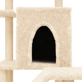 vidaXL Cat Tree with Sisal Scratching Posts 97 cm Cream