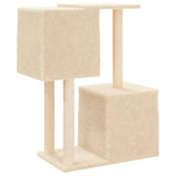 vidaXL Kattenmeubel met sisal krabpalen 86 cm crèmekleurig