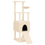 vidaXL Cat Tree with Sisal Scratching Posts 153 cm Cream