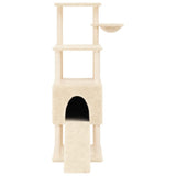 vidaXL Cat Tree with Sisal Scratching Posts 153 cm Cream