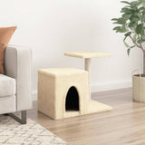 vidaXL Cat Tree with Sisal Scratching Posts 50.5 cm Cream