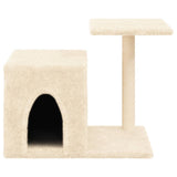 vidaXL Cat Tree with Sisal Scratching Posts 50.5 cm Cream