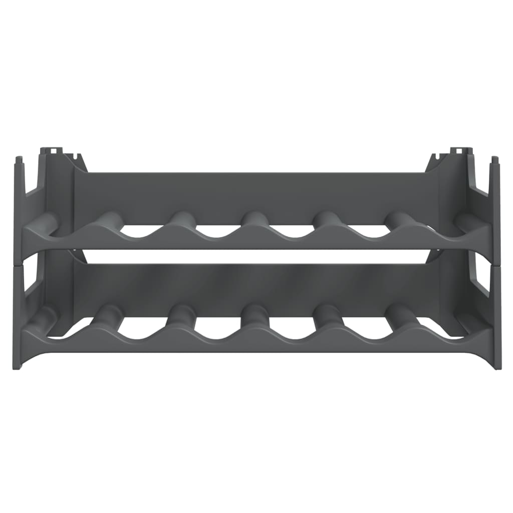 vidaXL Stackable 12-Bottle Wine Rack PP