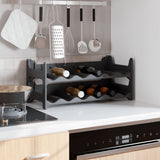 vidaXL Stackable 12-Bottle Wine Rack PP