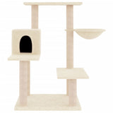 vidaXL Cat Tree with Sisal Scratching Posts 82.5 cm Cream