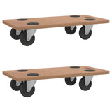 vidaXL Moving Dollies 2 pcs Rectangular Engineered Wood