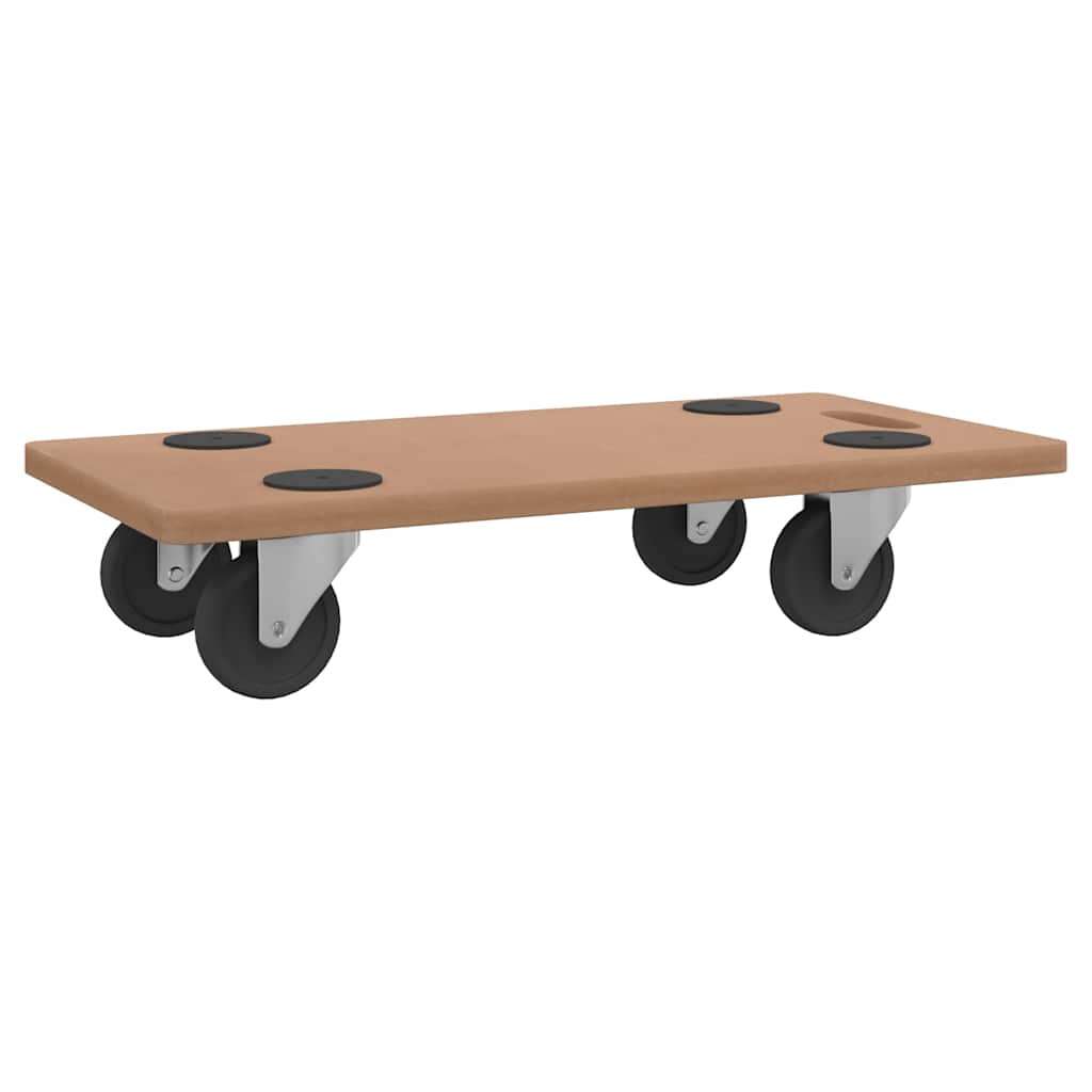 vidaXL Moving Dollies 2 pcs Rectangular Engineered Wood