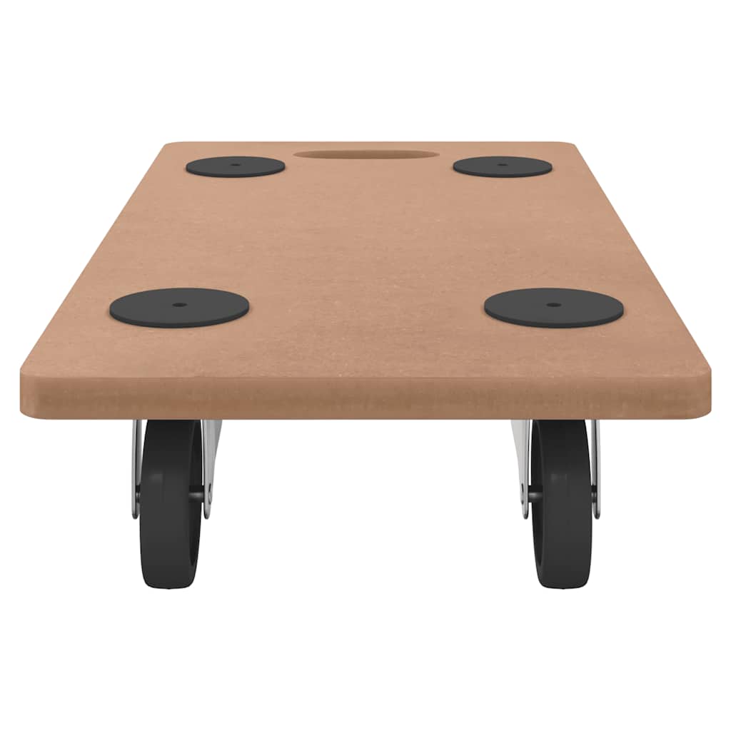 vidaXL Moving Dollies 2 pcs Rectangular Engineered Wood