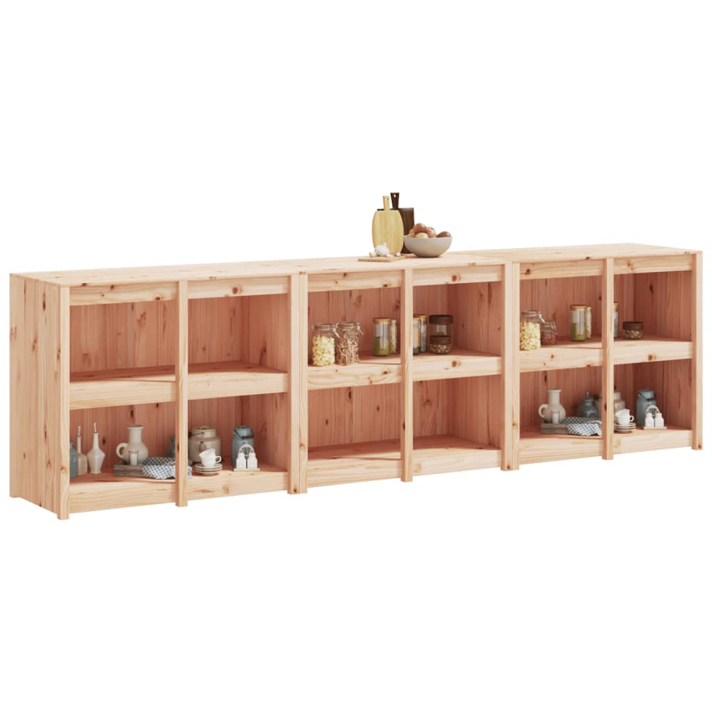 vidaXL Outdoor Kitchen Cabinets MEPPEL 3 pcs solid pine wood