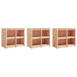 vidaXL Outdoor Kitchen Cabinets MEPPEL 3 pcs solid pine wood