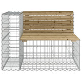 vidaXL Tuinbank schanskorfontwerp 287x71x65,5 cm geïmpregneerd hout